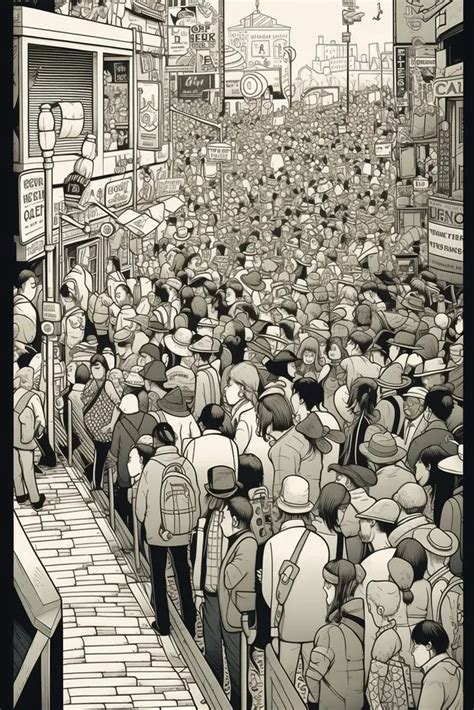 関連する画像の詳細をご覧ください。Busy Black And White Posters Midjourney Prompt | PromptBase