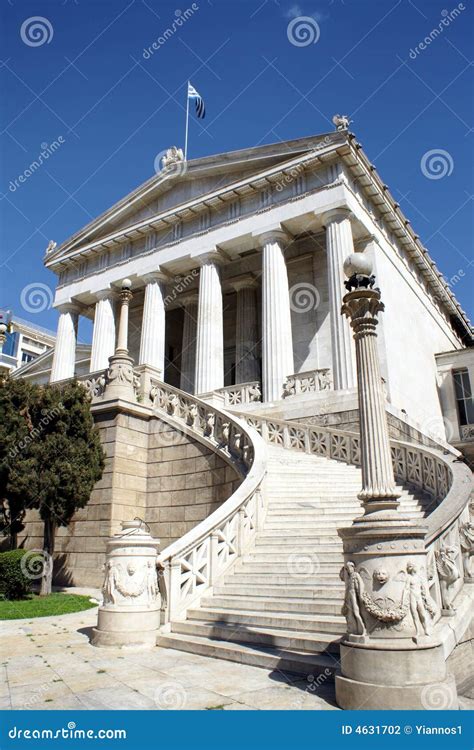 Ancient Greek Building in Athens Stock Photo - Image of classical ...