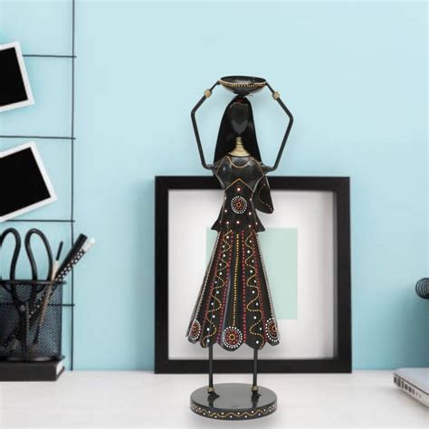 Buy VEDAS Mystical Indiana Metal Woman Figurine from Vedas at just INR ...