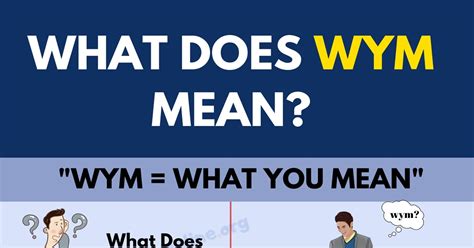 What Does WYM Stand For and How To Use This Useful Abbreviation in ...
