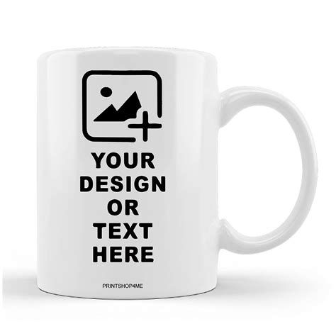 Buy Personalized Ceramic Coffee Mug - Custom Name, Text, or Image ...