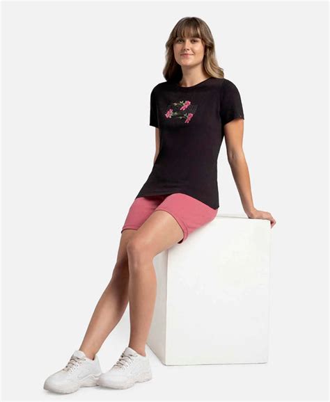 Buy Super Combed Cotton Elastane Stretch Regular Fit Graphic Printed ...