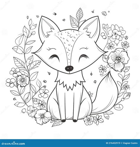 Fox Coloring Page