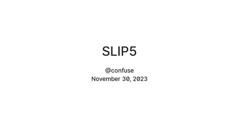 SLIP5 — Teletype