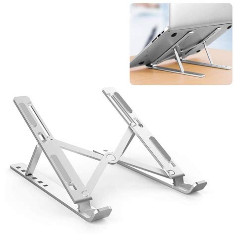 Infinizy Laptop Stand Adjustable for Desk, Portable Computer Stand ...