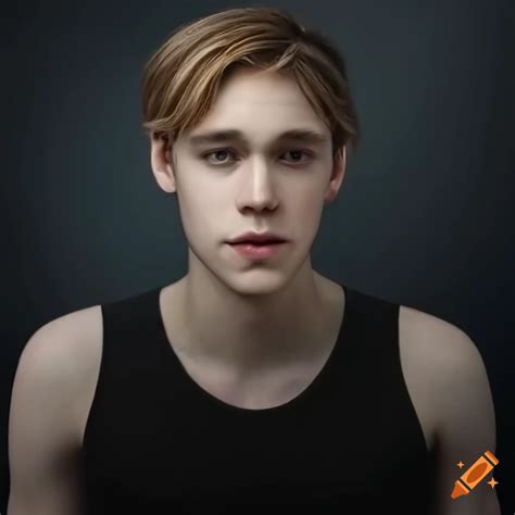 Photorealistic portrait of a young man with light stubble beard on Craiyon