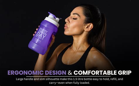 Nutrigize Gallon Water Bottle 1.5 Litre – Gym Bottle 1+ Litre for Men ...