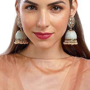 Zaveri Pearls Tassels With Dome-Shaped Jhumki Drops Earring For Women ...