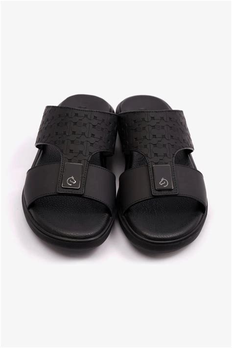 STYLISH TRIM MENS CAVALIER SANDALS BLACK – Seventy7