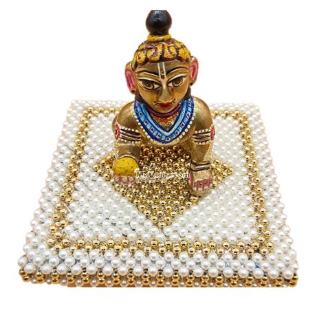 Pearl Chowki for Laddu Gopal/Lord Krishna Ji – MyKanha.com