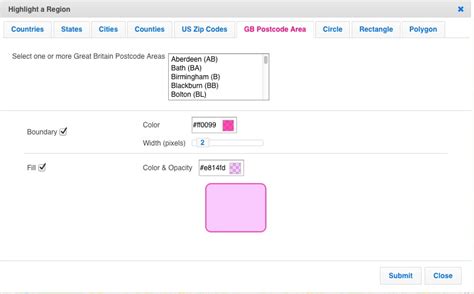 Postcode Area Map 的图像结果