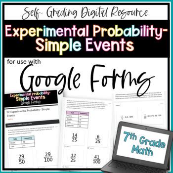 Experimental Probability of Simple Events 的图像结果