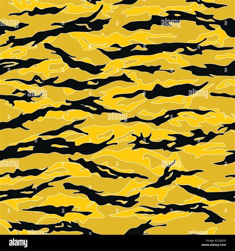 Tiger Camo Pattern Set Tiger Stripe Camouflage Seamless Patterns