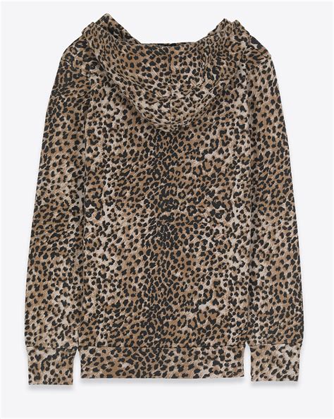 Ragdoll LA Oversized Hoodie W/Zip - Brown Leopard