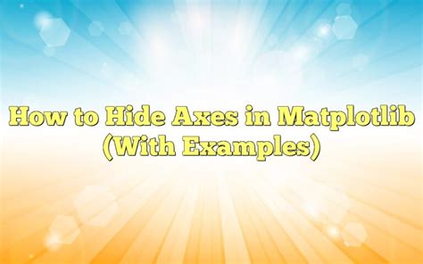 Image result for Plot Plor Y-Axis Label Hide Matplotlib Python