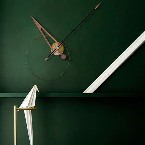 Cris Gold with Tip Walnut Wall Clock by Nomon | Just for Clocks