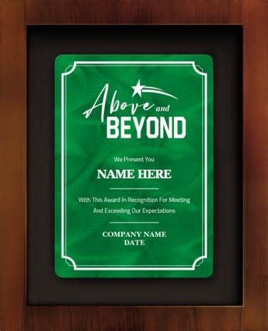 8.5"x10.5" Customized Shadow Box Frame, Above and Beyond Predesigned ...