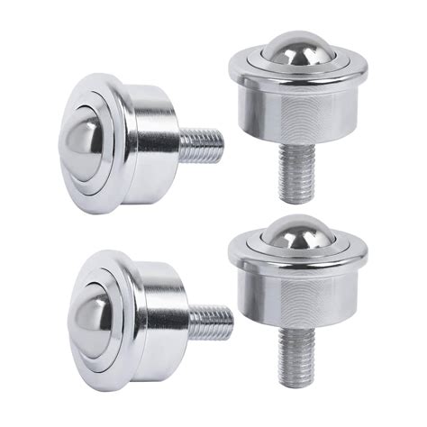 Roller Ball Transfer Bearing Casters - 1 Inch Diameter, M12 Ball ...