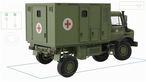 3D model Mercedes Unimog 4023 Ambulance Vehicle Rigged | 3D Molier ...