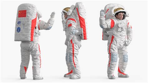 Moon Landing Spacesuit In Waving Pose Fur 3D - TurboSquid 2383506