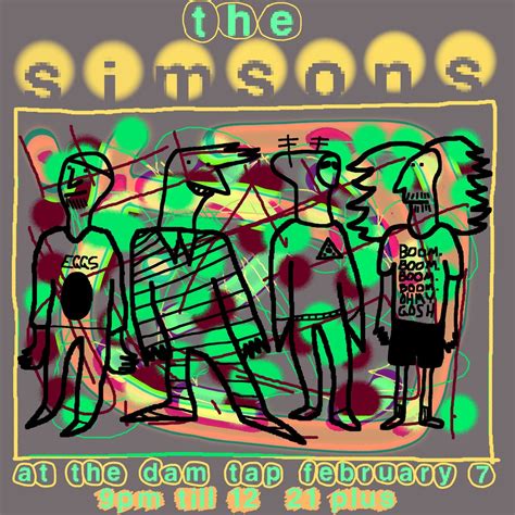 The Simsons @ The Dam Tap , The Dam Tap, Kankakee, 7 February to 8 ...
