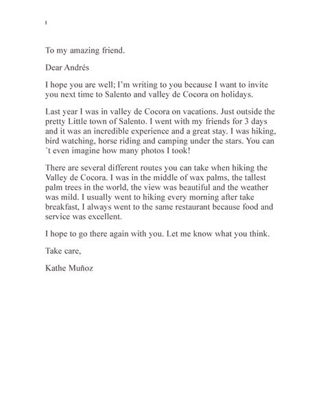 carta en ingles dirigida a un amigo - I To my amazing friend. Dear ...