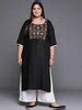 Buy Plus Size Black Solid Wool Kurta Online at Rs.835 | Libas