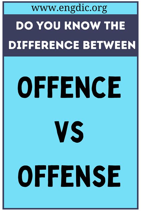 Offence vs Offense: What's the Difference? - EngDic