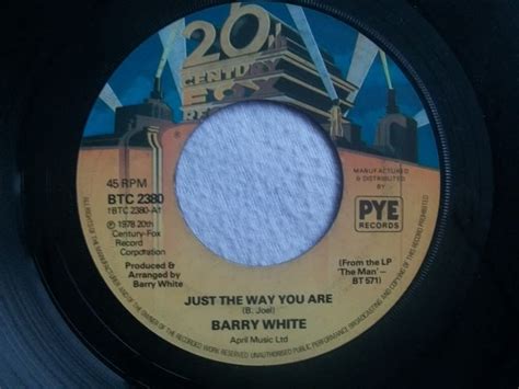 Just The Way You Are - Barry White 7" 45: Amazon.co.uk: Music