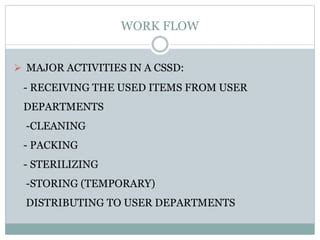 Image result for CSSD Flow Chart