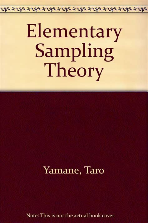 Elementary Sampling Theory : Yamane, Taro: Amazon.in: Books