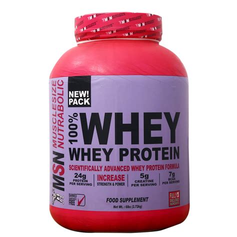 MUSCLE SIZE Msn Whey Protein Scientifically Advanced Whey Protein ...