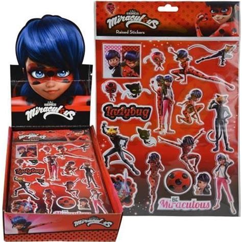 UPD LBSTIK Zag Miraculous Raised Stickers - Sheet -, Multi : Amazon.in ...