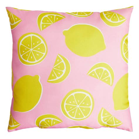 Oh Joy! Lemon Shaped Outdoor Throw Pillow, 16"