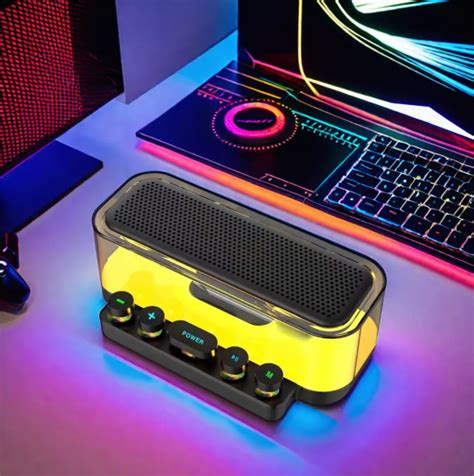 High-Performance Portable Wireless USB Speaker with Deep Bass & RGB LE