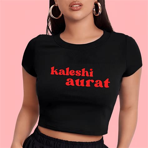 Kaleshi Aurat Crop tee – Get Aura