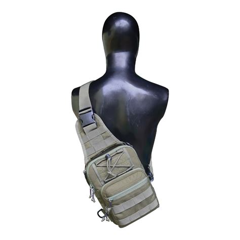 Tactical Mini Crossbody Sling Bag | Olive Green and Black – Olive Planet