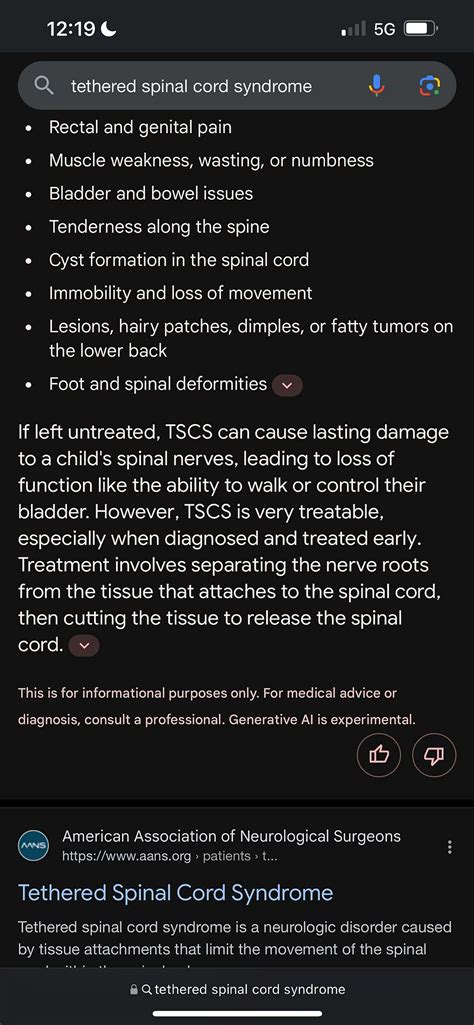 Tethered spinal cord syndrome | BabyCenter
