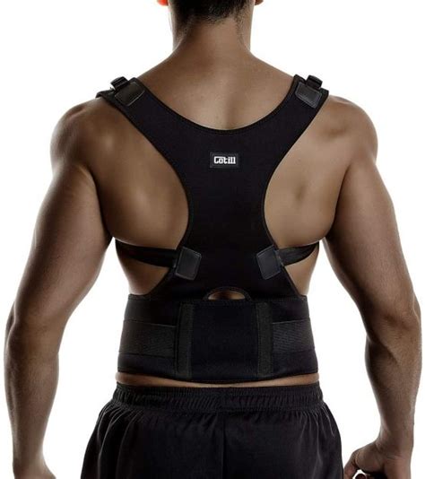 Back Brace Posture Corrector Spinal Support for Women and Men, Lumbar Shoulder Posture ...