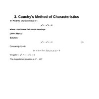 Cauchy's Method of Characteristics - Mathematics Optional Notes for ...