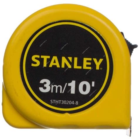 Stanley Measuring Tape, STHT30204-8, 3 Mtrs : SupplyVan.com: Tape Measures