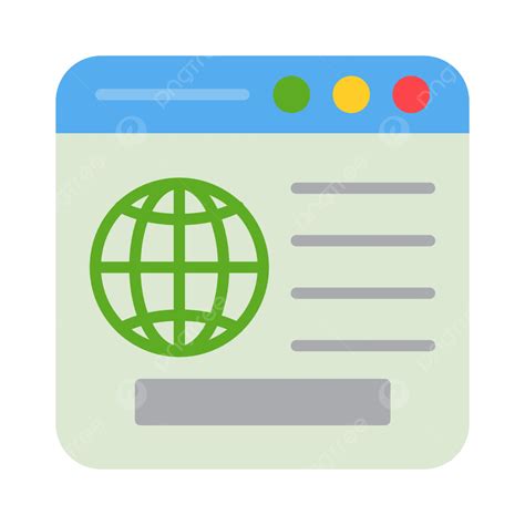 Flat Web Page Icon
