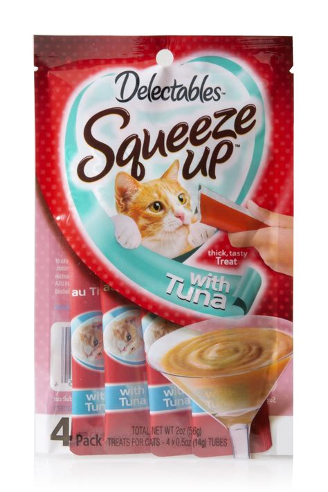 (16 pack) (16 pack) Delectables Squeeze Up Cat Treats Tuna, 4 Count ...