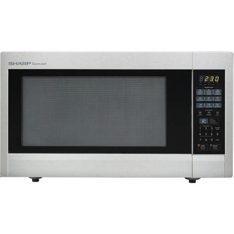 Sharp Carousel 2.2-cu ft 1200-Watt Countertop Microwave (Stainless ...