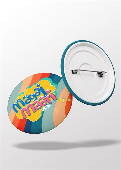 Button Badges Set of - 4