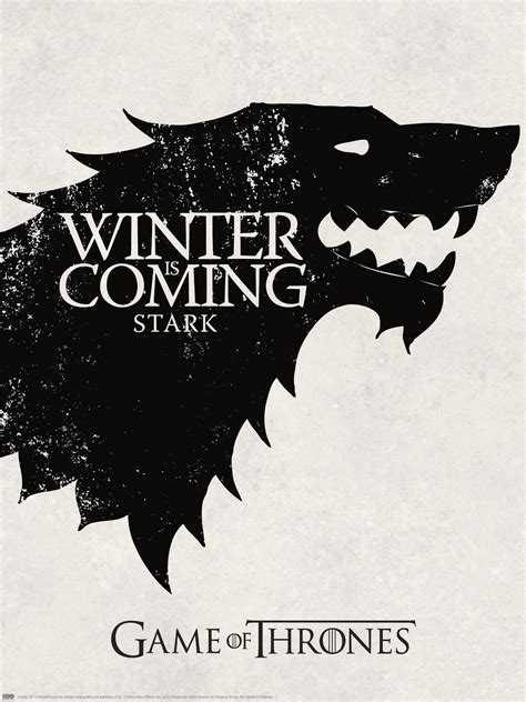 Game of Thrones™ Winter is Coming poster Stark | Poster Store IT