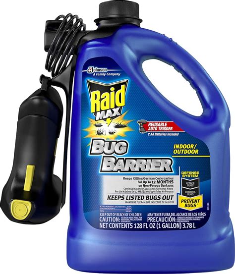 Amazon.com: Raid Max Bug Barrier and Killer Starter, For Indoor and ...