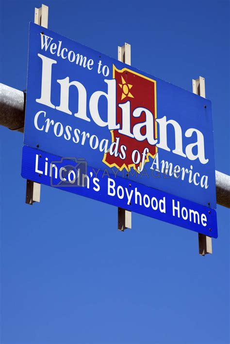 Welcome to Indiana sign by benkrut Vectors & Illustrations Free ...