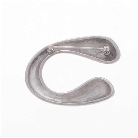 Samantha Silver Sculpted Pin Brooch | Ben-Amun Jewelry