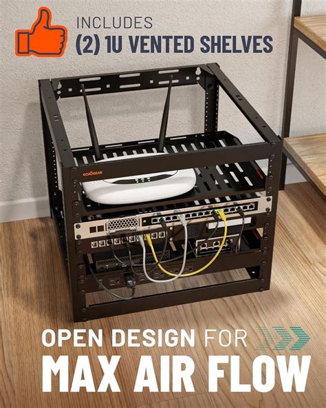 ECHOGEAR Heavy Duty Wall Mountable 10U Network Rack for India | Ubuy